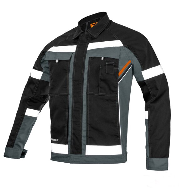 Jacheta Professional RefGrey, insertii reflectorizante, marimea 50