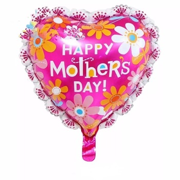 Balon folie,forma inima, Happy Mothers day Balon folie,forma inima, Happy Mothers day