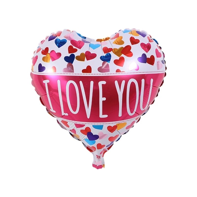 Balon folie, forma inima,Multicolora