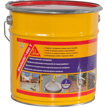 Membrana lichida hidroizolatie Sikalastic 490T, Sika, transparenta, 5 kg Membrana lichida hidroizolatie Sikalastic 490T, Sika, transparenta, 5 kg