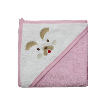 Prosop bumbac, roz, catelus, 80x100cm Prosop bumbac, roz, catelus, 80x100cm