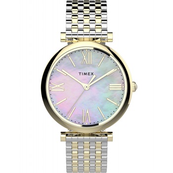 Ceas dama Timex TW2T79400 Quartz Argintiu, Auriu Ceas dama Timex TW2T79400 Quartz Argintiu, Auriu