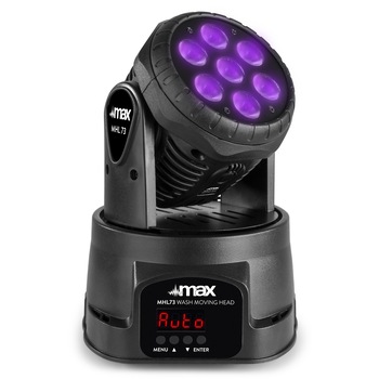 Moving Head Wash, LED 7x 8W, RGBW, Max MHL73 Moving Head Wash, LED 7x 8W, RGBW, Max MHL73