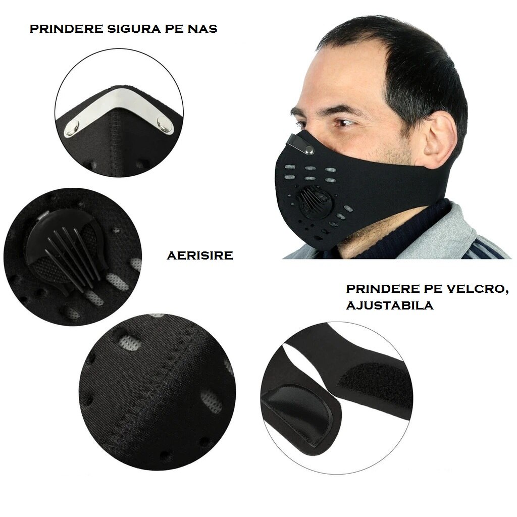masca de fata cu filtru de aer