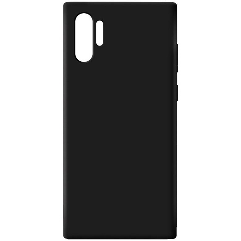 Carcasa Lemontti Liquid Silicone Samsung Galaxy Note 10 Plus Black (protectie 360°, material fin, captusit cu microfibra)