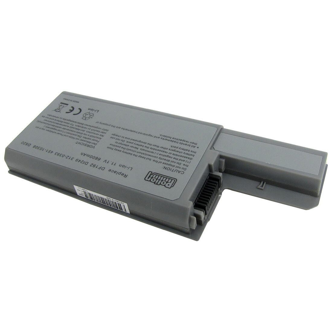 thumbnail image 2 of Replacement Laptop Battery For Dell Latitude D531, D820, D830 – 4400mAh, 6-Cell (Fits CW674, DF192, GR932) 2 of 5