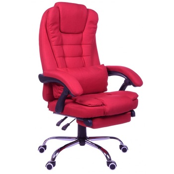 Scaun birou Brandon-Max Textil Rosu cu Functie  Scaun birou Brandon-Max Textil Rosu cu Functie