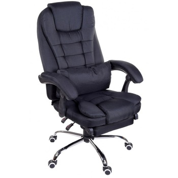 Scaun birou Brandon-Max Textil Negru cu Functie  Scaun birou Brandon-Max Textil Negru cu Functie