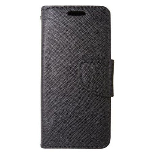 Husa tip carte Fancy B neagra pentru Nokia 2.2