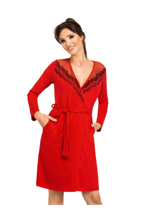 Халат Donna Jasmine Red 3XL, Червен