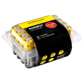 Baterii Alcaline Intenso Energy Ultra, AA, 24 buc Baterii Alcaline Intenso Energy Ultra, AA, 24 buc