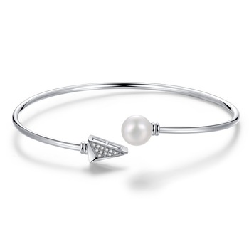 Bratara Fixa Shinsaki Argint 925 Perla Cultura , CZ PS150897BC-1 Bratara Fixa Shinsaki Argint 925 Perla Cultura , CZ PS150897BC-1