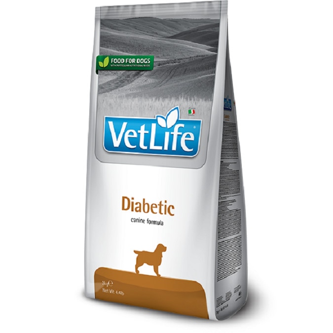Hrana dietetica pentru caini, Vet Life Diabetic, 2 kg