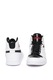 Nike, Кожени спортни обувки Jordan Access с перфорации, Бял/Черен, 11.5