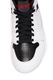 Nike, Кожени спортни обувки Jordan Access с перфорации, Бял/Черен, 11.5
