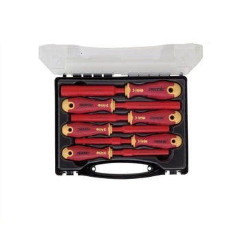 Trusa surubelnite cap tubular izolate VDE Ergonic M-Tec, 6 piese, Felo Trusa surubelnite cap tubular izolate VDE Ergonic M-Tec, 6 piese, Felo