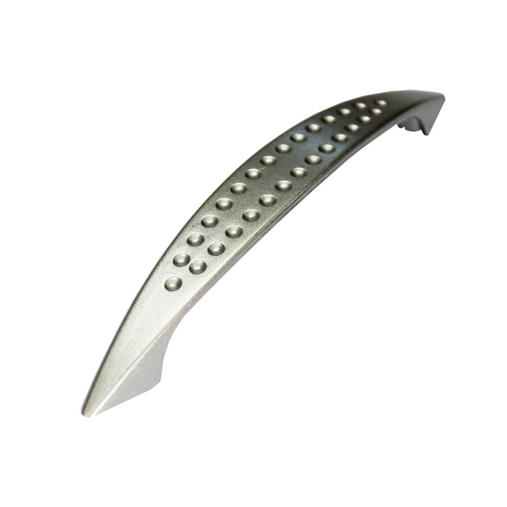 Set maner pentru mobila, economic, arcada inegala cu puncte crom mat, 96mm, 200 buc