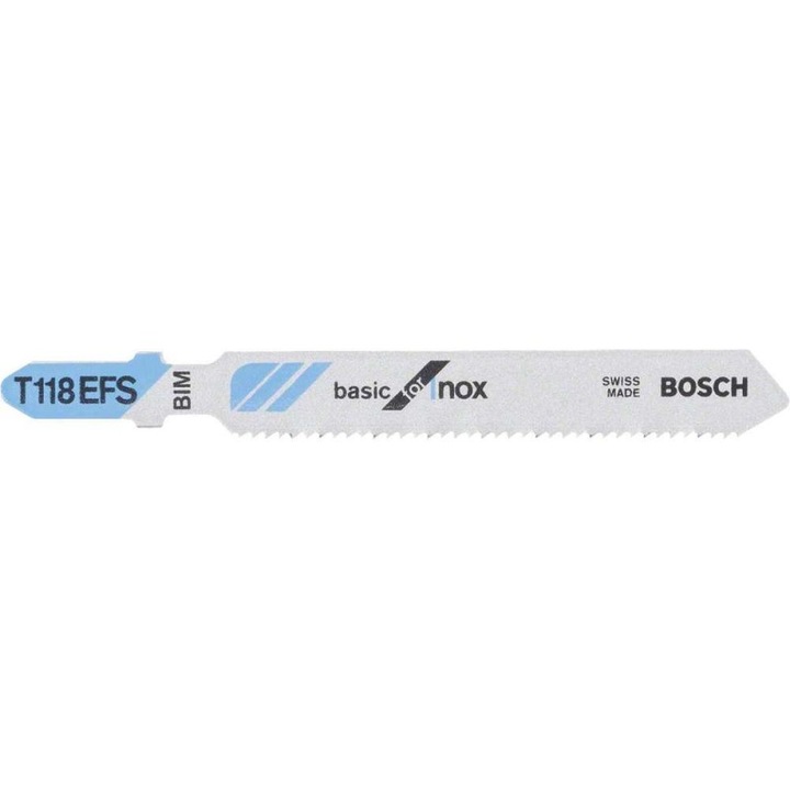 Комплект от 5 ножа за неръждаема стомана за вертикален трион Bosch T 118 EFS