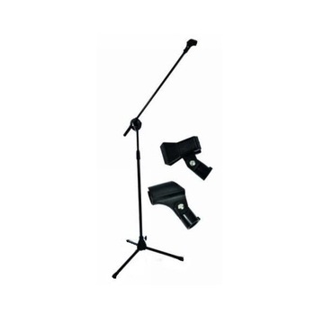 Stativ de Microfon Royal WG-800 + 2 manere, Metal, Negru Stativ de Microfon Royal WG-800 + 2 manere, Metal, Negru