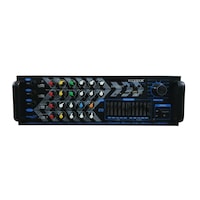 Amplificator Profesional Tip Statie ,Putere 2 x 65 W ,Bluetooth,USB,SD Card,Radio FM,3 Intrari Microfon,Negru