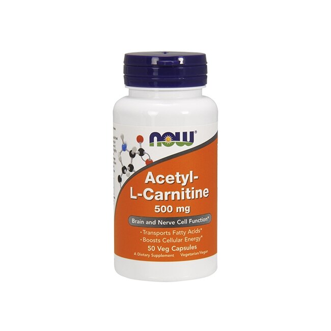 Supliment nutritiv Acetyl L-Carnitine, Now, 50 Capsule