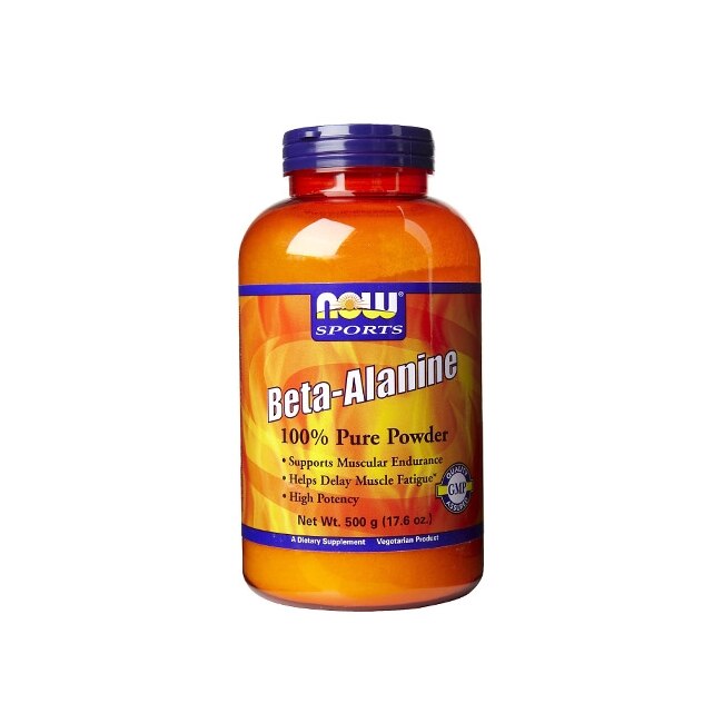 Supliment alimentar Beta-Alanine, Now, 500 g