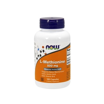 Metionina, NOW, 100 capsule Metionina, NOW, 100 capsule