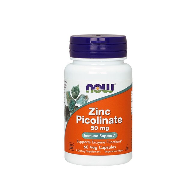 Now, Picolinat de zinc, 50 mg, 60 capsule