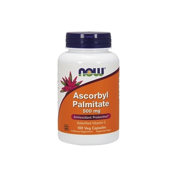 Supliment nutritiv Now, Palmitat ascorbil 500mg, 100 capsule Supliment nutritiv Now, Palmitat ascorbil 500mg, 100 capsule