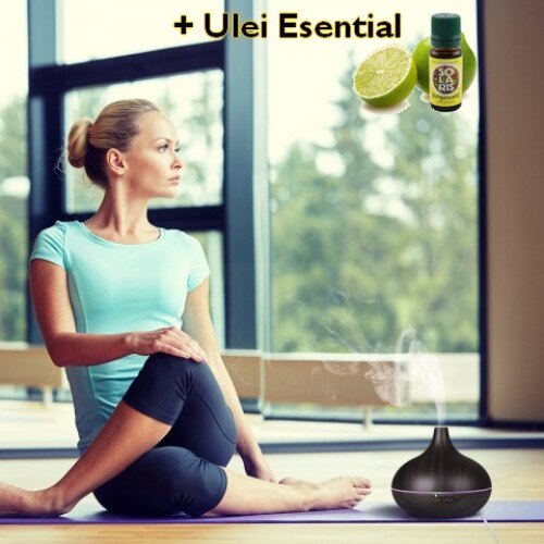 Aroma Difuzor Umidificator 400 ml Ultrasunete + Ulei Esential