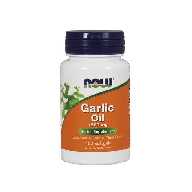Supliment nutritiv Now, Garlic oil, 1500mg, 100 capsule moi