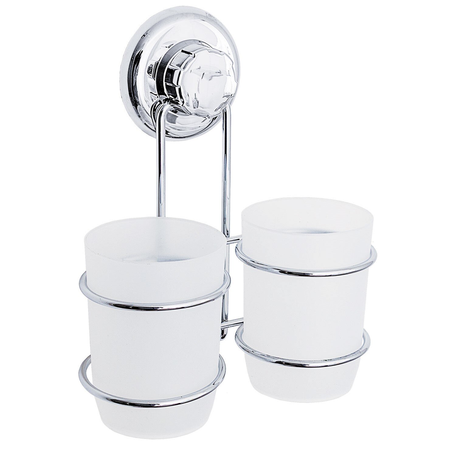 Suport pahar dublu cu ventuza, Tatkraft, sustinere 16kg