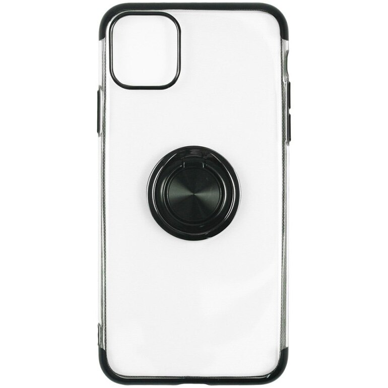 Husa de protectie Just Must Mirror Ring pentru iPhone 11 Pro, Silicon, Black