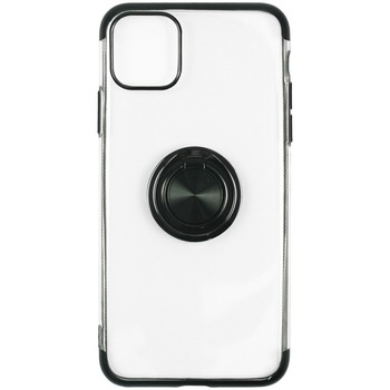 Husa de protectie Just Must Mirror Ring pentru iPhone 11 Pro, Silicon, Black Husa de protectie Just Must Mirror Ring pentru iPhone 11 Pro, Silicon, Black