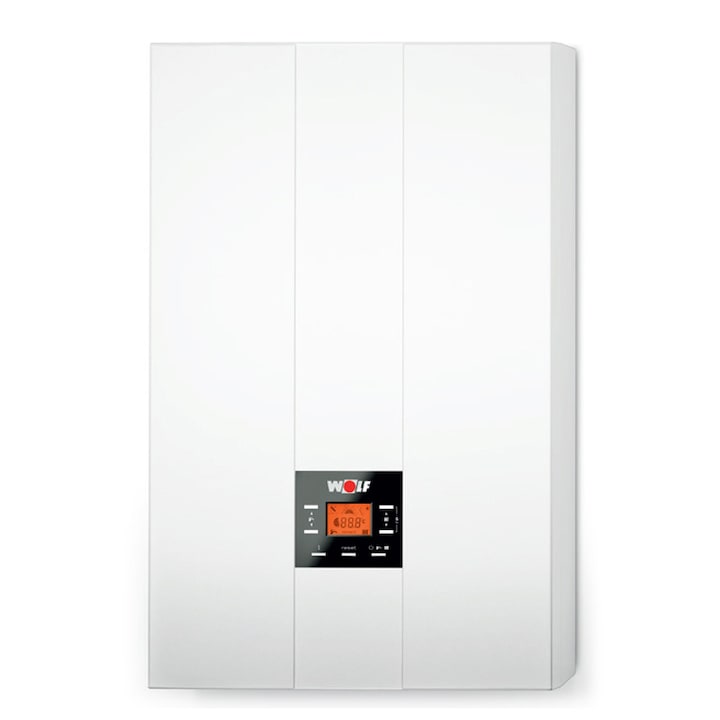 Centrala termica murala in condensare WOLF FGB - 24, Tiraj fortat, 24 kW, Display digital