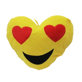 Jucarie de plus, model perna emoji,22 cm, galben Jucarie de plus, model perna emoji,22 cm, galben