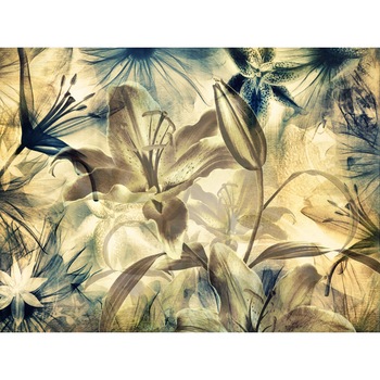 Fototapet AG Design FTS0132, x-ray flowers 360 x 254 cm Fototapet AG Design FTS0132, x-ray flowers 360 x 254 cm