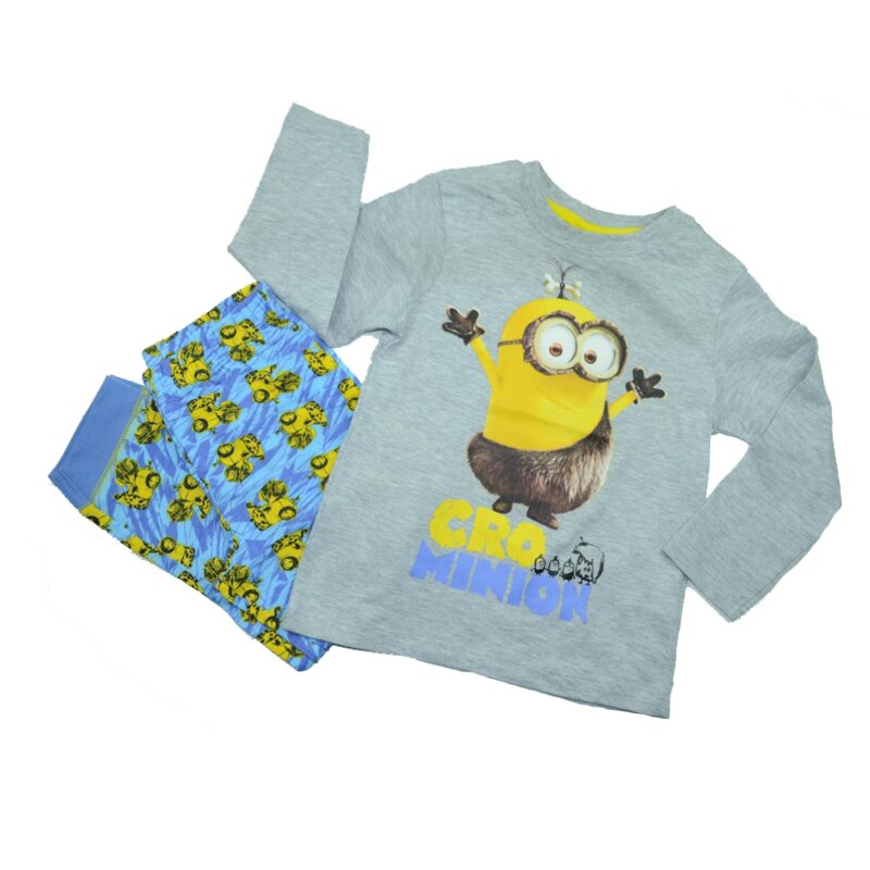 Pijama pentru baieti Minions Sun City PH2103A, Gri, 128