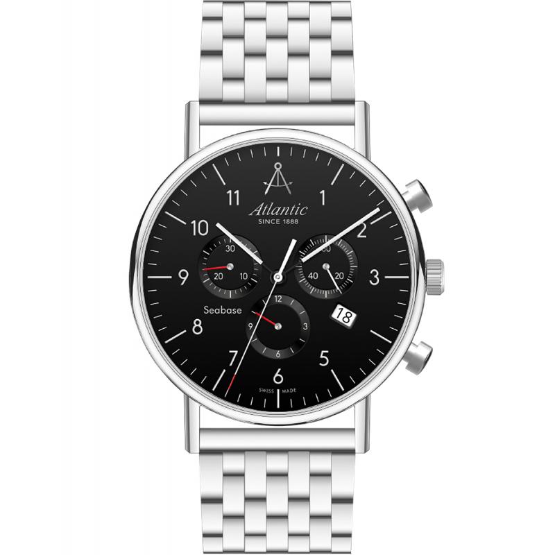 Ceas barbatesc Atlantic 60457.41.65 Quartz Argintiu