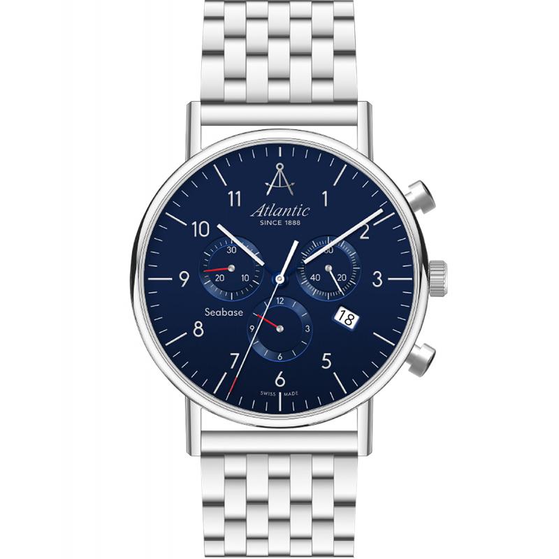 Ceas barbatesc Atlantic 60457.41.55 Quartz Argintiu