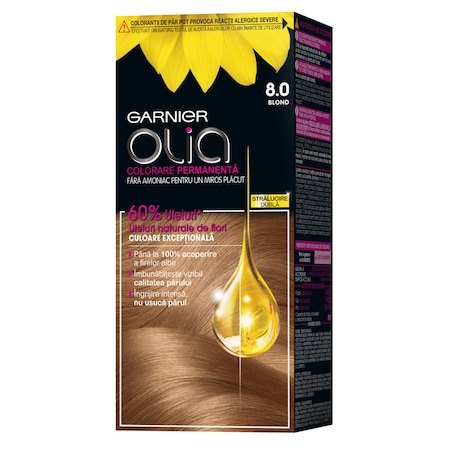 Боя за коса Garnier Olia 8.0 Blondе, Перманентна, Без амоняк