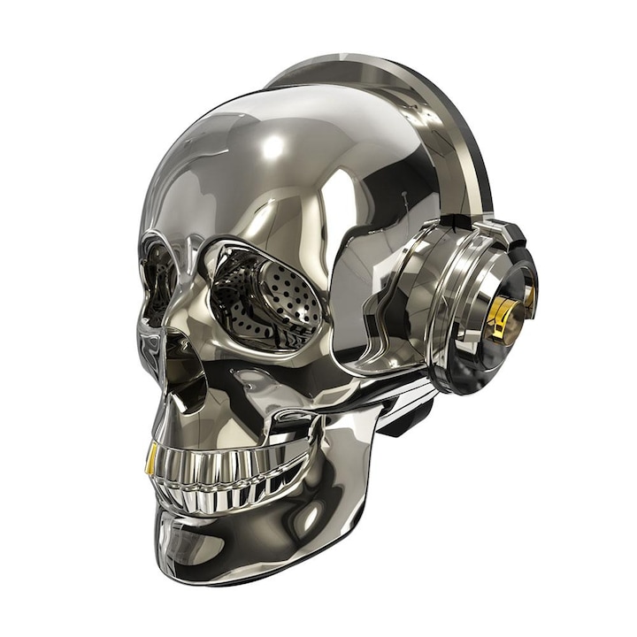 Тонколона говорител, OneDer V7, Skull Head Bluetooth, Wireless, Stereo Speaker