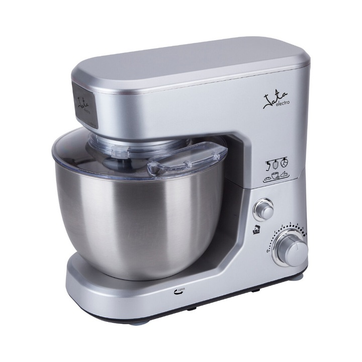 Планетарен миксер Jata FP500P, 6 скорости, Мощност 1000 W, Сива