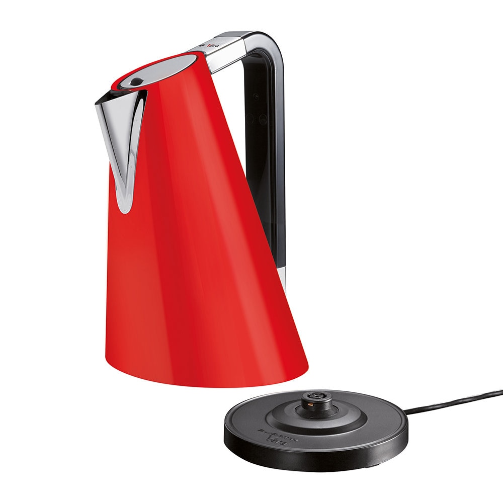 Fierbator electric Casa Bugatti, Vera Easy Kettle Smart, corp din inox, capacitate 1.7L, rosu, PureDesign2020