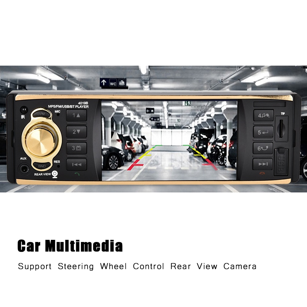 Multimedia player auto, AMIO, MP3/MP4/MP5, Bluetooth, Negru 