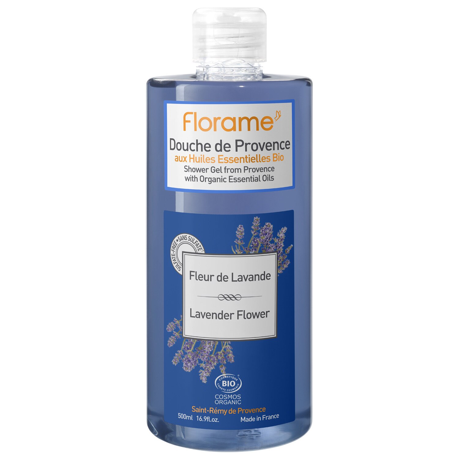 Gel dus flori de lavanda bio, Florame, 500ml