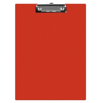 Clipboard Simplu din Carton Plastifiat A5 Q-CONNECT,138x216 mm, Clip de Prindere Metalic, Capaciatate 50 Coli, Culoare Rosie Clipboard Simplu din Carton Plastifiat A5 Q-CONNECT,138x216 mm, Clip de Prindere Metalic, Capaciatate 50 Coli, Culoare Rosie