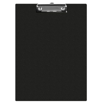 Clipboard Simplu din Carton Plastifiat A5 Q-CONNECT,138x216 mm, Clip de Prindere Metalic, Capaciatate 50 Coli, Culoare Neagra, Clipboard Simplu din Carton Plastifiat A5 Q-CONNECT,138x216 mm, Clip de Prindere Metalic, Capaciatate 50 Coli, Culoare Neagra,