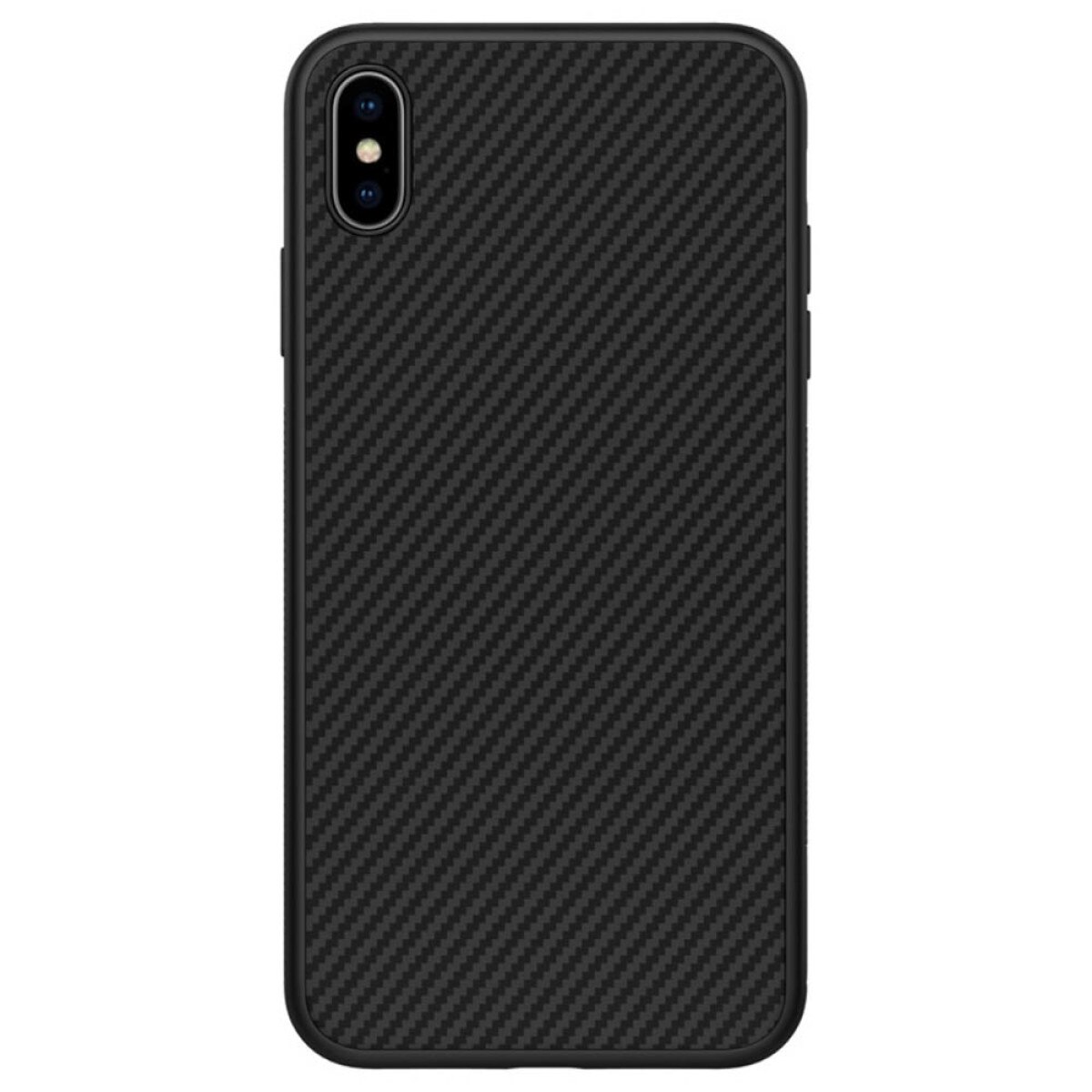 Husa iPhone XS Max Synthetic Fiber Negru Nillkin