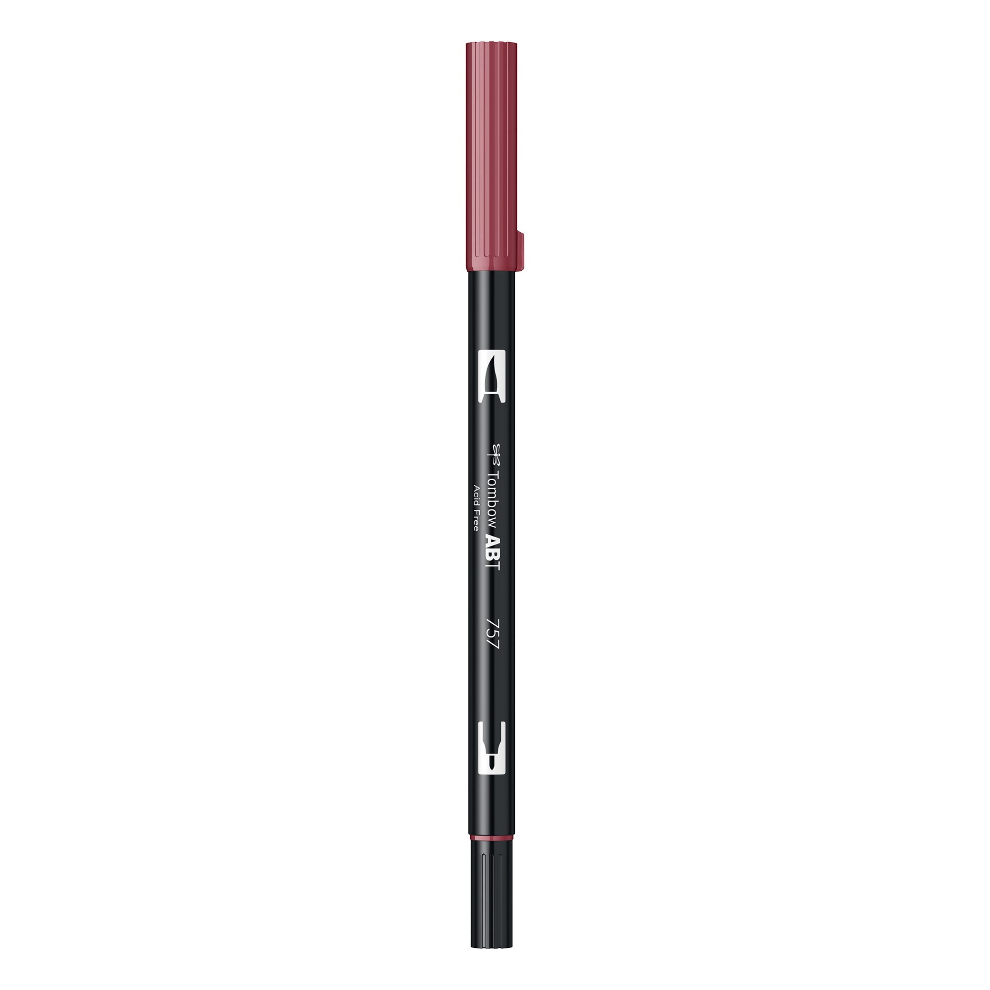 Marker Tombow ABT Dual Brush Pen 757 - port red